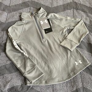 Under Armour Light Gray Pullover with Logo